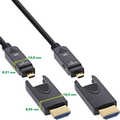InLine® HDMI AOC cable, Ultra High Speed HDMI, 8K4K, detachable plug, 50m