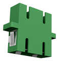 Adapter SC/APC Duplex OS2 green with shutter