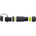 InLine Fiber optic coupler SC, short, IP68, 2x2 SC socket, M20