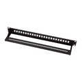 Fiber Optic Panel for 24× LC-Duplex or SC-Simplex adapter, black